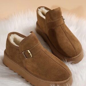 Women's Tan Suede Ankle Boots